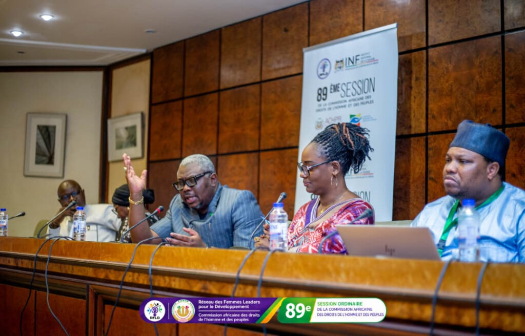 Le présidium de la séance consacrée à l'Institut National de la Femme du Bénin, Dakar, 13 octobre 2026